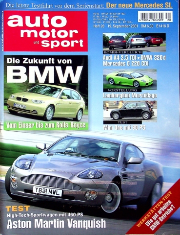 Deckblatt Auto Motor und Sport (20/2001)